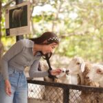 Chalida Vijitvongtong Instagram - แวะมาเล่นกับน้องๆกันนะคะ 🦁🐐🦙🦜🦨🦝💕 Bonanza Exotic Zoo