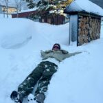 Chalida Vijitvongtong Instagram - Leaping into the unknown ❄️🩵 @theskiproject @theholidayproject.co