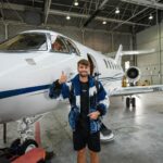Chandler Hallow Instagram - Last to take hand off of jet keeps it ✈️ GO WATCH!