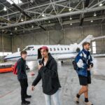 Chandler Hallow Instagram - Last to take hand off of jet keeps it ✈️ GO WATCH!