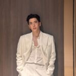 Chanon Santinatornkul Instagram - Have a goodnight krub 🤍🍀 #ICONSIAMThe5thAnniversary