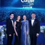 Chanon Santinatornkul Instagram - Thank you for having us krub 💙🤍 @unicef_thailand @panglamsam #bluecarpetgala
