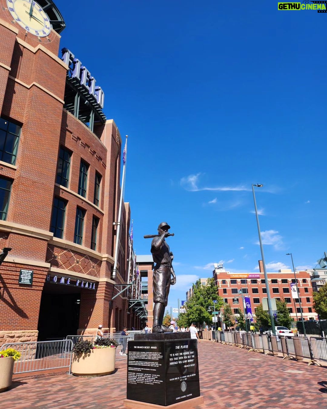 Chanwoo Instagram - let's go Rockies! Coors Field