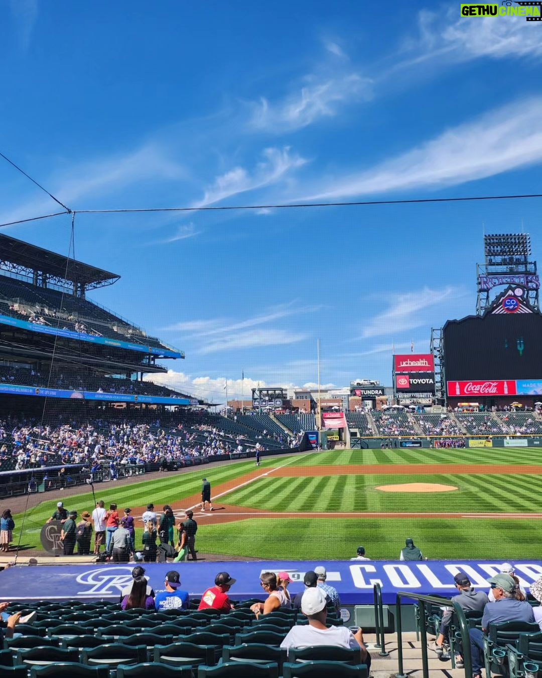 Chanwoo Instagram - let's go Rockies! Coors Field