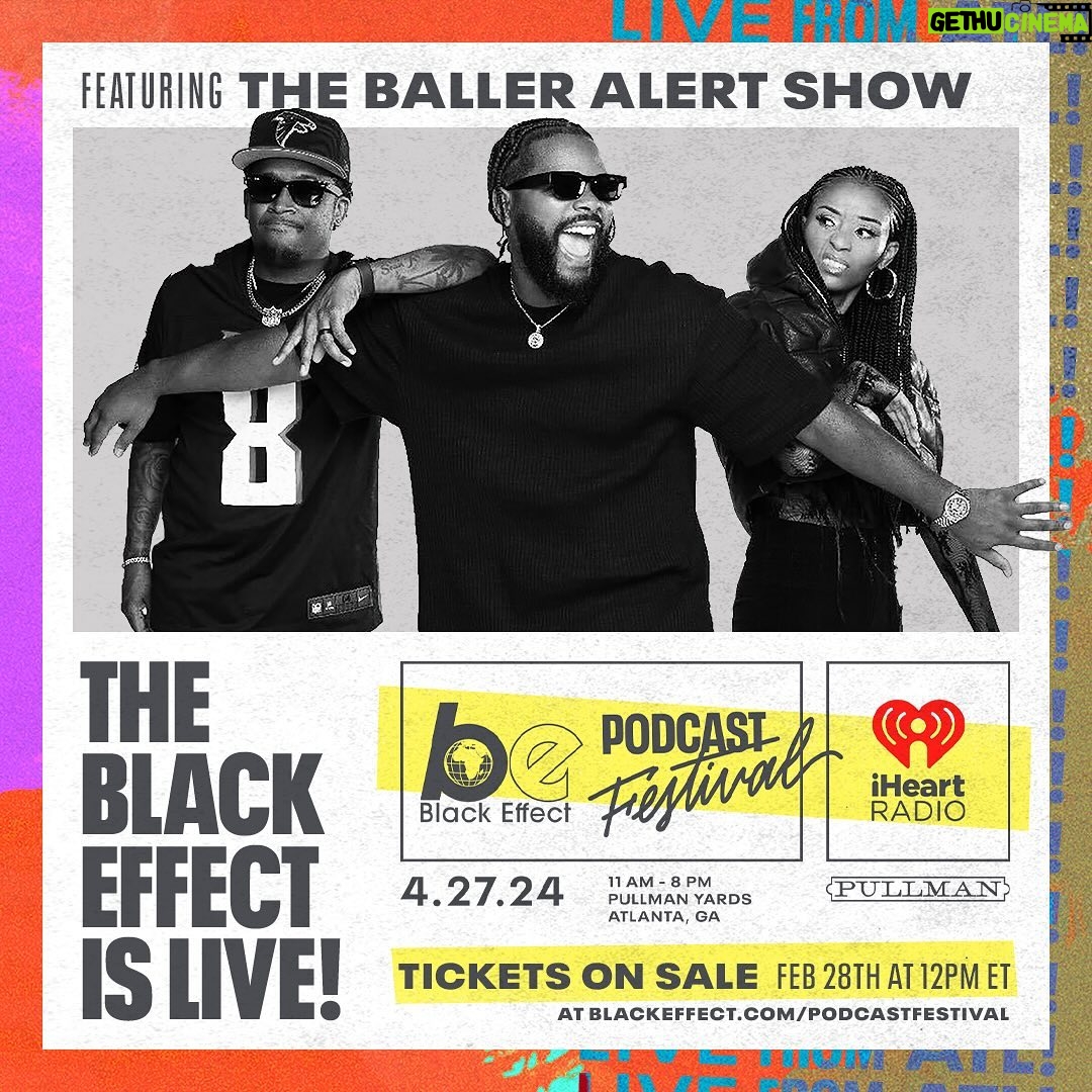 Charlamagne Tha God Instagram - Just announced πποΈ Our #BEPodcastFestival GOES DOWN April 27th in ATL π Tix on sale ποΈTOMORROW 02/28 at 12P π set those reminders π€³π½π³ All deets at: www.BlackEffect.com/PodcastFestival Atlanta, Georgia
