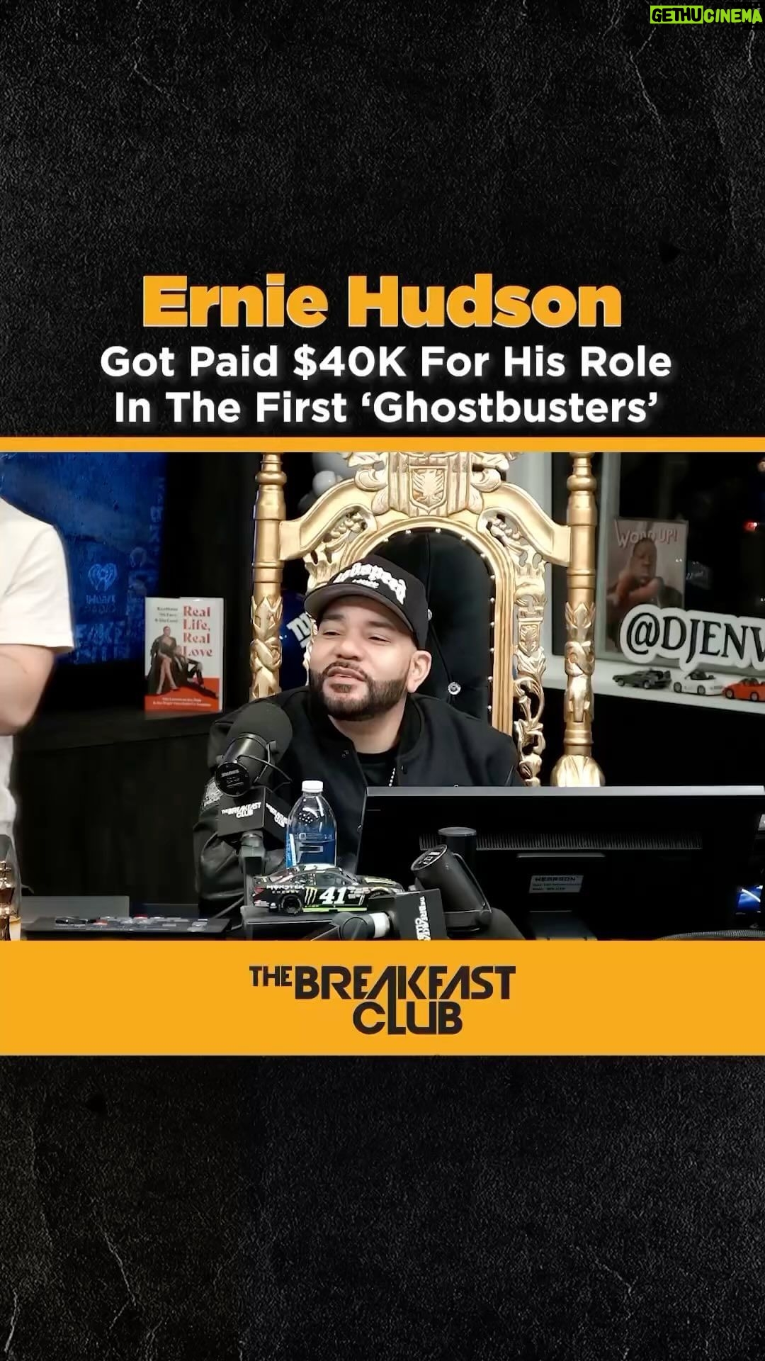 Charlamagne Tha God Instagram - Salute to the legendary @erniehudsonofficial for joining us this morning. Always remember You don’t get what you deserve, you get what you negotiate!! Full conversation on @breakfastclubam @youtube page now!!!