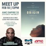 Charlamagne Tha God Instagram – If you in NYC Tomorrow do yourself a favor and attend a FREE screening of #ORIGIN 🎬 (@originmovie) courtesy of your Friendly Neighborhood Bad Guy ME!!! 12PM at AMC Empire 25 (234 W 42nd St, NY, NY). FREE Popcorn 🍿 and soda 🥤too!! 

Seating is on a first come first serve basis. So once it’s at capacity it’s nothing we can do so Pull Up!!!