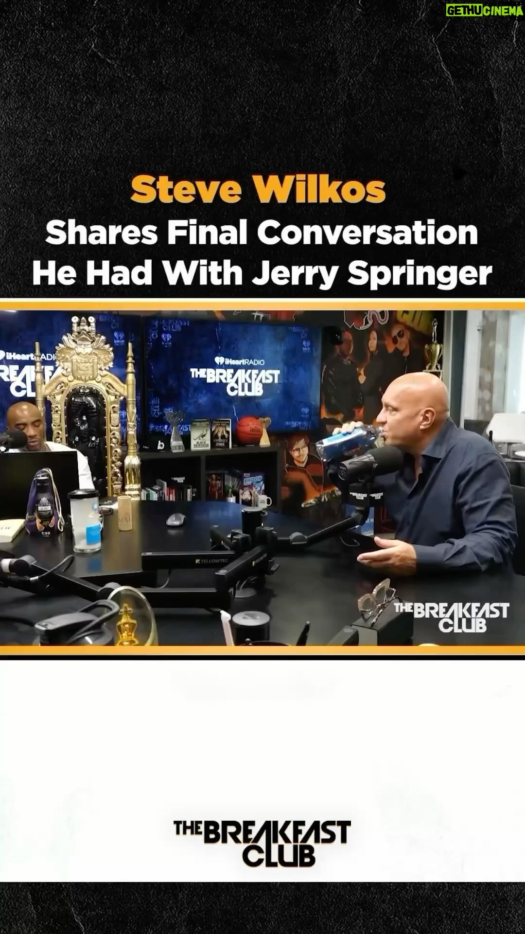 Charlamagne Tha God Instagram - First Things First RIP Jerry Springer!! @stevejwilkos pulled up this morning and discussed the last conversation he had with him before he passed. Full conversation on @breakfastclubam @youtube page now!!!!