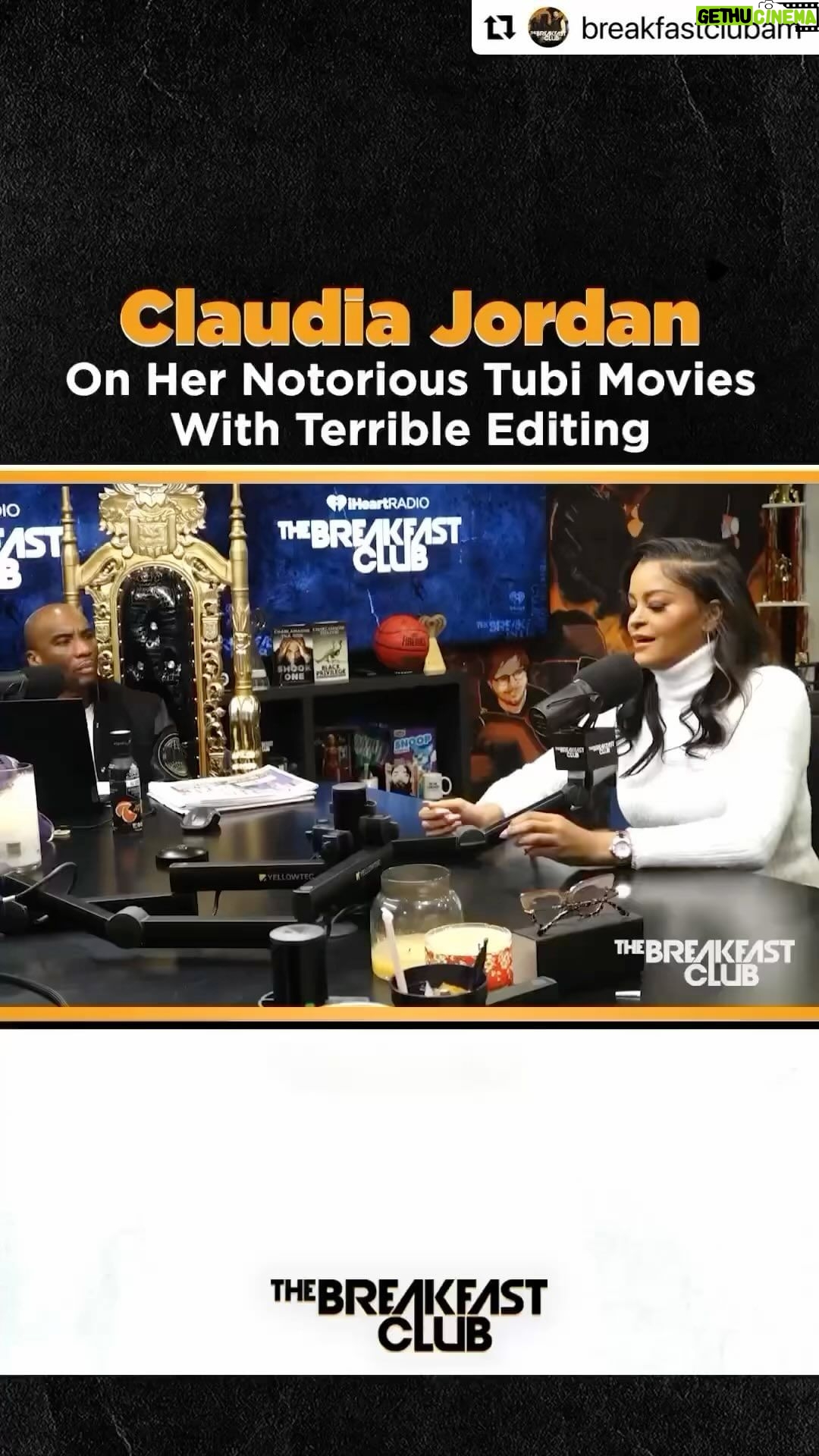 Charlamagne Tha God Instagram - I’m not ever going to act like this wasn’t one of the most entertaining scenes in the history of cinema. This is what Dramadies are all about!!! Full conversation with @claudiajordan on @breakfastclubam @youtube page now!!!!!
