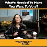 Charlamagne Tha God Instagram - My Good Sister and host of @nativelandpod @angelarye came through @breakfastclubam yesterday to discuss what is going to drive people to vote this year. Personally my 1A) is preserving democracy and 1B is always the ECONOMY. It’s always about the money, upward mobility, a large group of Americans aren’t even getting their basic needs met and they will gravitate towards whatever party they FEEL is going to provide them with relief. What are your thoughts? What is going to get you to the polls in November?? Let’s Discuss……