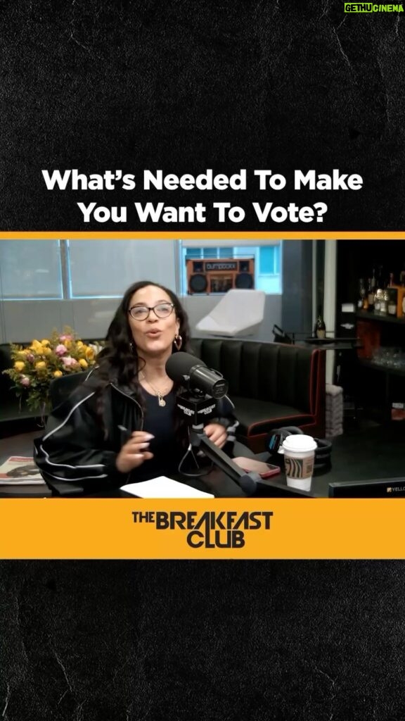 Charlamagne Tha God Instagram - My Good Sister and host of @nativelandpod @angelarye came through @breakfastclubam yesterday to discuss what is going to drive people to vote this year. Personally my 1A) is preserving democracy and 1B is always the ECONOMY. It’s always about the money, upward mobility, a large group of Americans aren’t even getting their basic needs met and they will gravitate towards whatever party they FEEL is going to provide them with relief. What are your thoughts? What is going to get you to the polls in November?? Let’s Discuss……