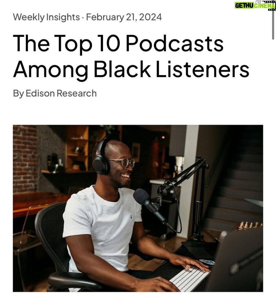 Charlamagne Tha God Instagram - Interesting Information for those who care. Thank You to the 15 to 20 Million people monthly who listen to @breakfastclubam in podcast form. I don’t care how you consume us whether it’s via Radio, Podcast, YouTube, or Social Media YOU ARE ALL APPRECIATED!!! By the way it’s all measured differently so podcast numbers, radio numbers, social media, YouTube are not combined. All different audiences that we are extremely grateful for!! Meanwhile @joerogan is the most listened to podcast among Black Listeners and I understand because I’m one of them. GRATITUDE IS ALWAYS MY ATTITUDE!!! WE TRULY THANK GOD FOR IT ALL!!!