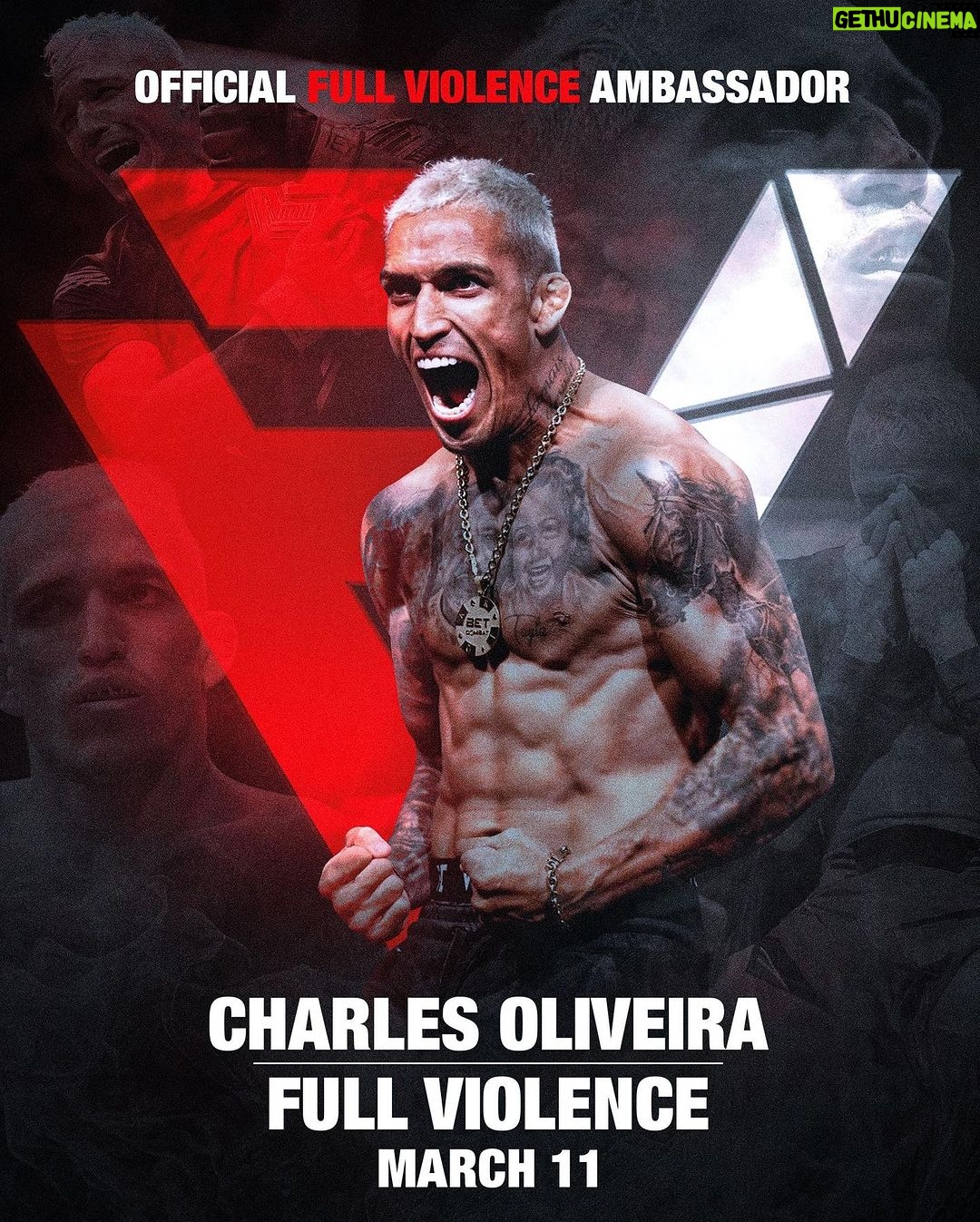 Charles Oliveira Instagram - Guys… welcome the first official Full Violence Ambassador, CHARLES DO BRONX OLIVEIRA. One of the most entertaining the sport has ever seen. The first collection drops on March 11 at 10AM PST!