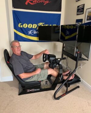 Charles White Jr. Instagram - My dad built a racing simulator. He’s about to become the top esports athlete in the racing scene
