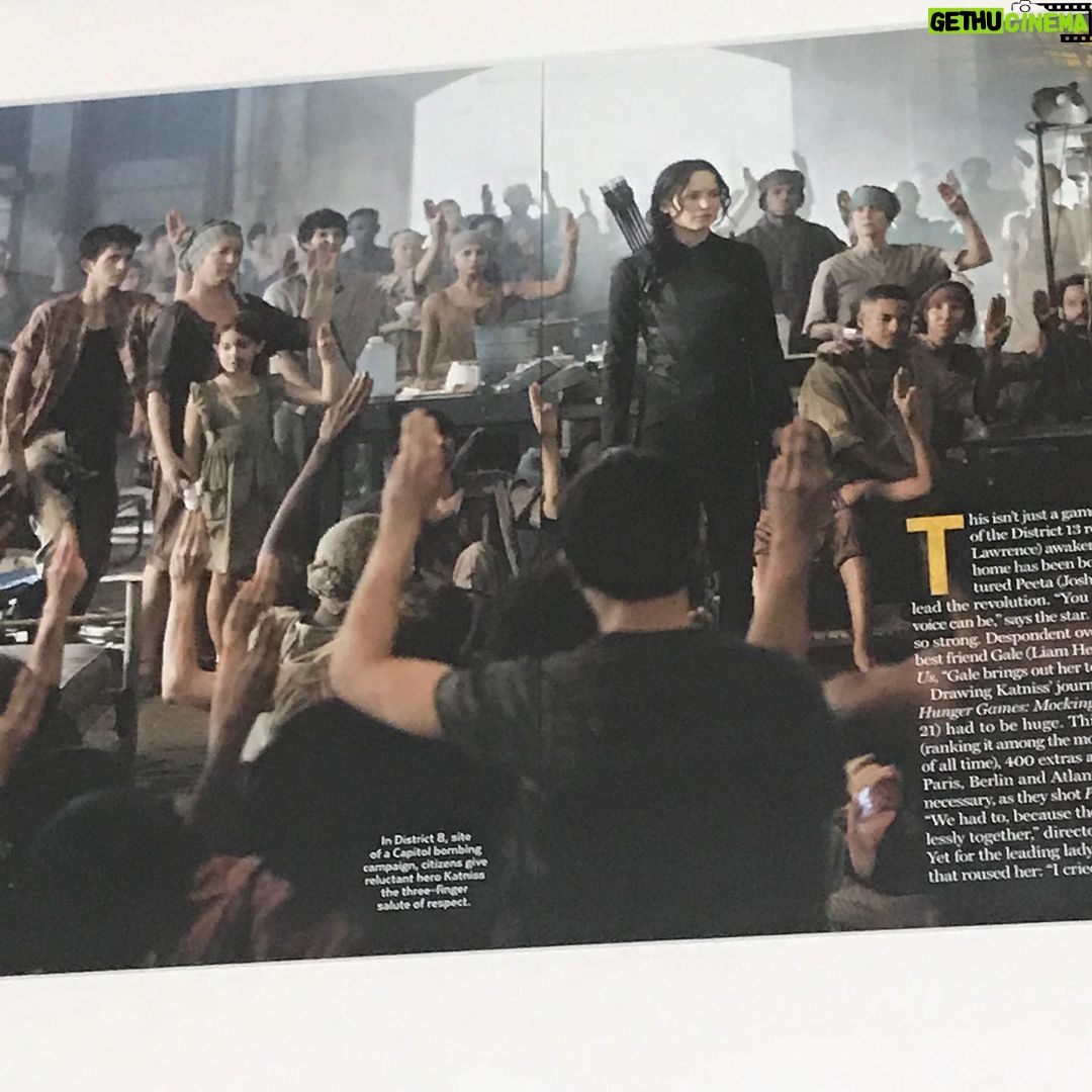 Charles White Jr. Instagram - Just a reminder that my scene is still considered the most powerful moment in The Hunger Games Mockingjay Part 1. Without my back and left arm being in this shot, the movie would’ve fallen apart