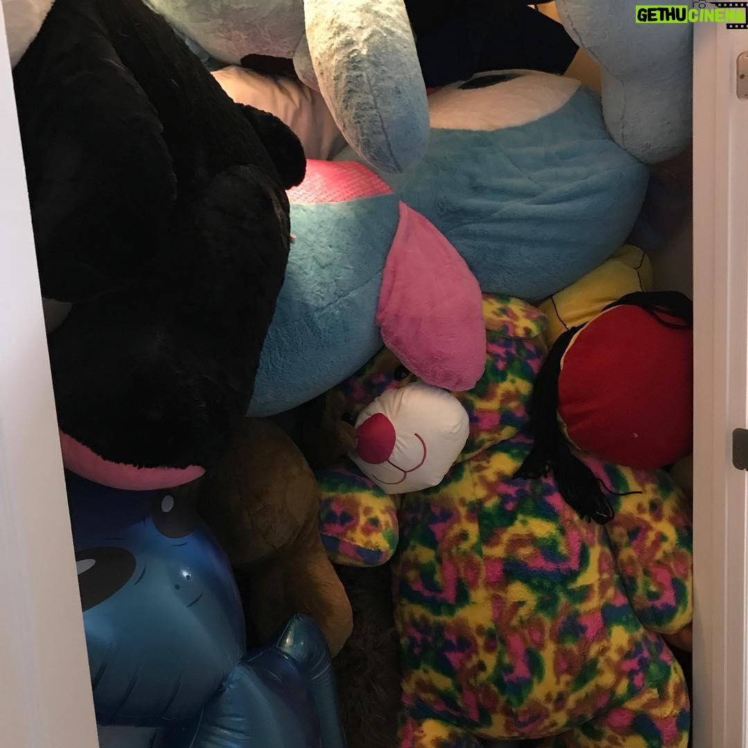 Charles White Jr. Instagram - I’ve given away a bunch of big stuffed animals but still have a closet full of this shit. I’m really good at getting the big prizes at carnival games