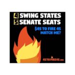 Charlie Carver Instagram - Donate $45 to FIRE 45🔥 Go to 45tofire45.org With your support, we can win in 4 key swing states this November: Texas, North Carolina, Arizona and Georgia. These states have 5 Senate seats and 80 electoral votes up for grabs. Without them, Trump can’t win. So donate #45toFire45! Let’s flip TX, NC, AZ and GA for good! Link in bio!