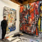 Charlie Carver Instagram – studio visit w/ @ivagueorguieva 😍 Downtown L.A. Arts District