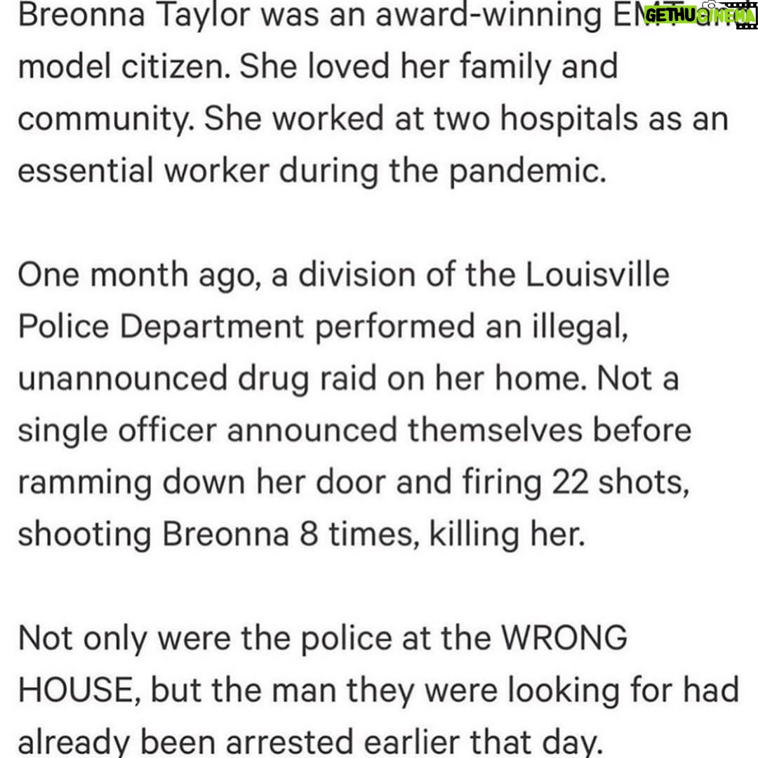Charlie Carver Instagram - Breonna would have turned 27 today. She was a first responder and a beloved part of the community. Breonna’s life was ended by the Louisville police when they shot her while she slept in her own home. No one has been arrested for this murder. Help honor her memory today and every day - swipe through the gallery for some actions you can take. #sayhername #breonnataylor #restinpower #birthdayforbreonna #blacklivesmatter✊🏽✊🏾✊🏿