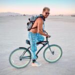 Charlie Carver Instagram – nothing like a little mud bath to help slough off an old skin ✨ Black Rock City, Burning Man, Nevada