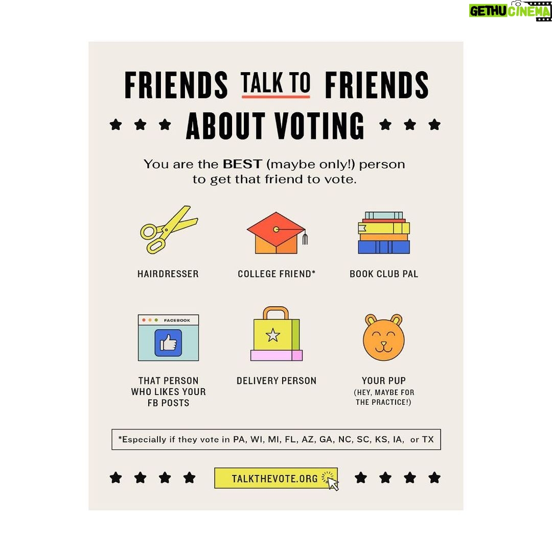 Charlie Carver Instagram - Did you know that hearing from a friend is 10-12x more effective in getting them to vote than a text or call from a stranger? Over 100,000,000 Americans DID NOT VOTE in the 2016 election. If we work together, we can change that! Let’s keep up the momentum! 17 more days 🗳🇺🇸 Link in bio for more x