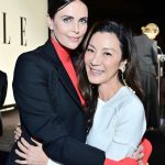 Charlize Theron Instagram - Had the incredible honor of saying a few words on behalf of this BRILLIANT woman last night for #ElleWIH. It’s about damn time @michelleyeoh_official gets the recognition she deserves - she has been killing the game for years. Give her all the awards!!! Love you, Michelle. Thank you for letting me be apart of this beautiful night 💜💜💜