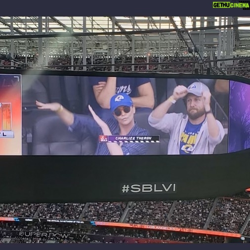 Charlize Theron Instagram - You better werk #SBLVI #GoRams