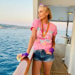 Charlize Theron Instagram - Well I never got to go to prom, but this year for my bday my friends decided to change that. I love these humans more than words can describe. Only they could know that an 80s prom murder mystery party on a boat is my literal dream birthday. What a family, what a night 💜