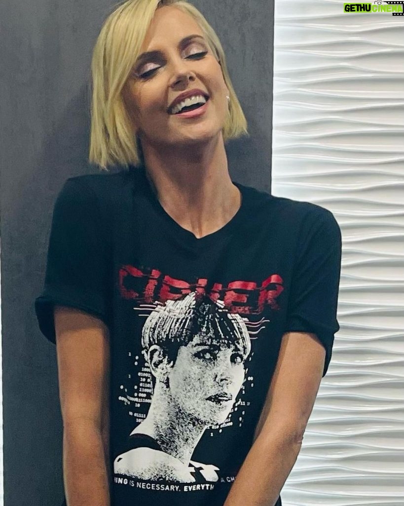 Charlize Theron Instagram - While I’m sick in bed right now, the one thing making me feel better is that we finally get to unveil this @thefastsaga cast merchandise collection, available now at fastxstore.com. As if that wasn't cool enough, 100% of net proceeds will benefit my organization @ctaop, in support of the health, education and safety of youth in Southern Africa. Beyond grateful to my Fast fam for joining me in using this moment to shine a light on the potential for a more just world. Link to buy in bio!