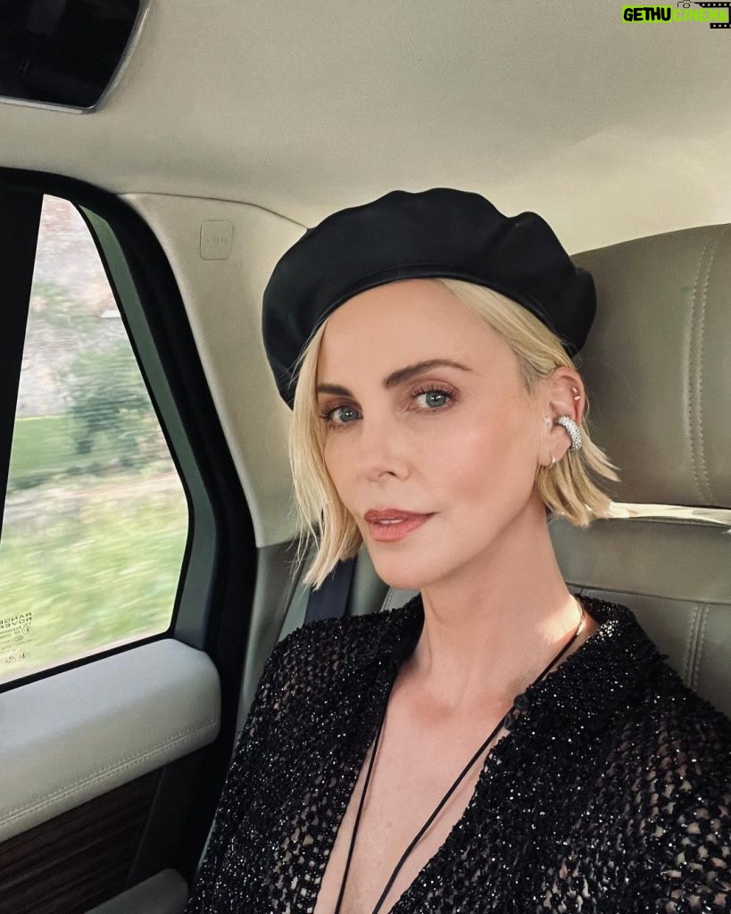 Charlize Theron Instagram - On the way to celebrate with my Fast family for the FAST X Premiere in Rome. 🤍 @thefastsaga