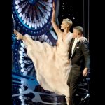 Charlize Theron Instagram - In honor of #InternationalDanceDay, throwing it back to that time I got to relive my dancing days at the Oscars💃 When @macfarlaneseth asked me to do this he made it sound like I’d just have to hop onstage and do a quick spin, and then he tells me to show up to rehearsals and it’s a whole damn choreographed number! So thanks for tricking me into what turned out to be an amazing experience. And shoutout to @channingtatum for being the best dance partner EVER 📸: Kevin Winter/Getty Images; Mark Davis/WireImage