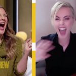 Charlize Theron Instagram - This is how @drewbarrymore and I greet each other every time. Thanks for having me on @thedrewbarrymoreshow and talking @ctaop, #TogetherForHer, and life in general! Congrats on this incredible new show - you continue to bring joy and happiness to the world. Love you lady ❤️