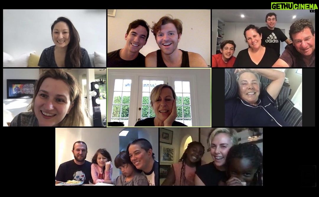 Charlize Theron Instagram - My first virtual birthday party...I think my mom fell asleep 5 min in. Thank you to everyone for the bday wishes! 2020 has been a rough one but today was a bright spot for sure.