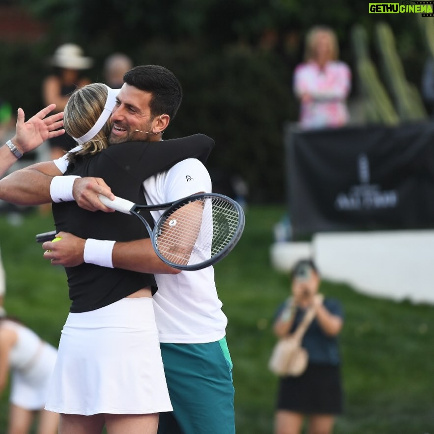 Charlize Theron Instagram - This week I got to immerse myself in two of my favorite things: Tennis, and @CTAOP π Had a blast out in the desert for @DesertSmash ββ got to play doubles with @bigfoe1998 and the one and only @djokernole, take on two powerhouses @vichka35 and @yvonneorji, and ALL was in support of CTAOPβs work uplifting young people in Southern Africa. So grateful to everyone who came out, and the team who has kept this epic event going strong for 20 years! Photo credit: 1 - π· - @bknownagency 2 - π· - @hairbyadir 3 - π· - @gettyimages 4 - π· - @hairbyadir 5 - π· - @tonythetigercrago 6 - π· - @grosbygroup 7 - π· - @ctaop 8 - π· - @katyakeely 9 - π· - @tonythetigercrago 10 - π· - @tonythetigercrago La Quinta, California