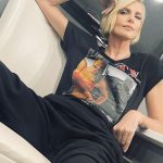 Charlize Theron Instagram - My girl!!!! Say hello to my new favorite shirt –– who the hell wouldn't want a tee with @mrodofficial's perfect face on it?! Join our @thefastsaga fam by snagging a piece of the first ever official Fast merch collection at fastxstore.com. 100% of net proceeds benefit my organization @ctaop to support the health, education and safety of youth in Southern Africa. One week left to get yours! 🔗 Link to buy in bio! #Letty #Cipher #FastX