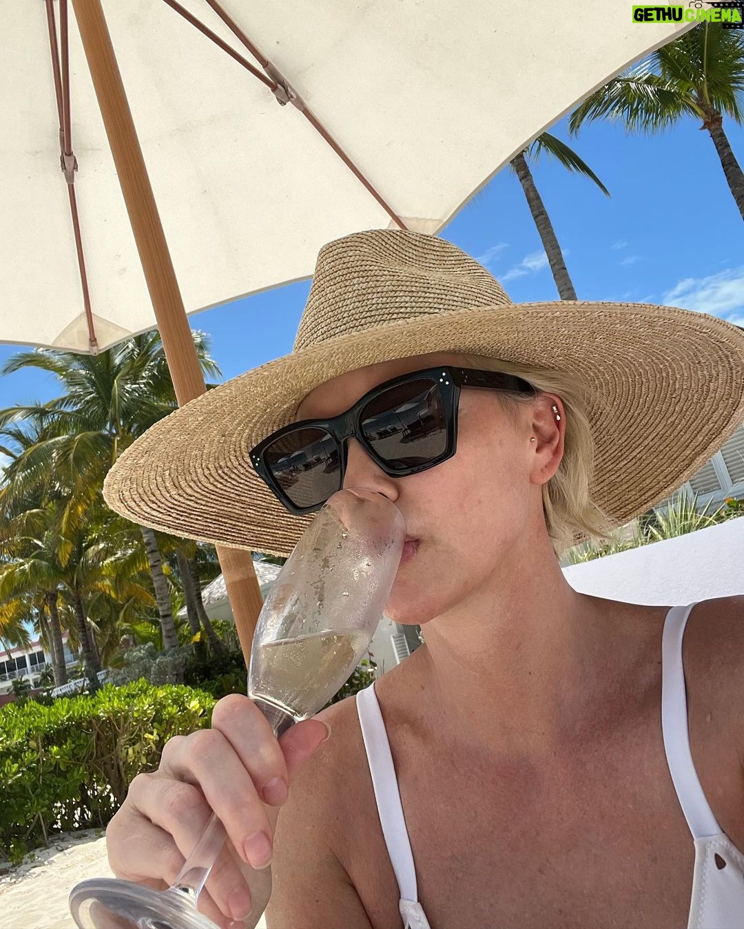 Charlize Theron Instagram - A small appreciation toast to spring. Don’t be shy. We ready for you. ☀️