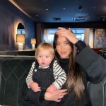 Charlotte Crosby Instagram - A family day out 💁🏻‍♀️ 1. Family selfie 🤳 in the new mirror in @studio_yours 2. A fishy face at the aquarium with the fishes 🐠 3. 2 gorgeous gorgeous girls 🥰 4. A moment for the tights 🔥 5. A cool dude in @gauchonewcastle 🍽️ 6. Daddy and daughter ❤️ 7. Toast and chills 8. Pinching kisses 😘 9. A Man City legend 🤣 10. A moment for my outfit @peppergirlsclub