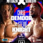 Chase De Moor Instagram - Return of the King. 🤜🏽 @stevie.knight all that chat. Contracts been signed see you next month. @misfitsboxing