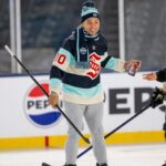 Chase De Moor Instagram - My whole life they told me I’m walking on thin ice, I think picture 3/6 tell everything needed to know about being a hockey player! Thank you for having me @nhlontnt go @seattlekraken ! Seattle, Washington