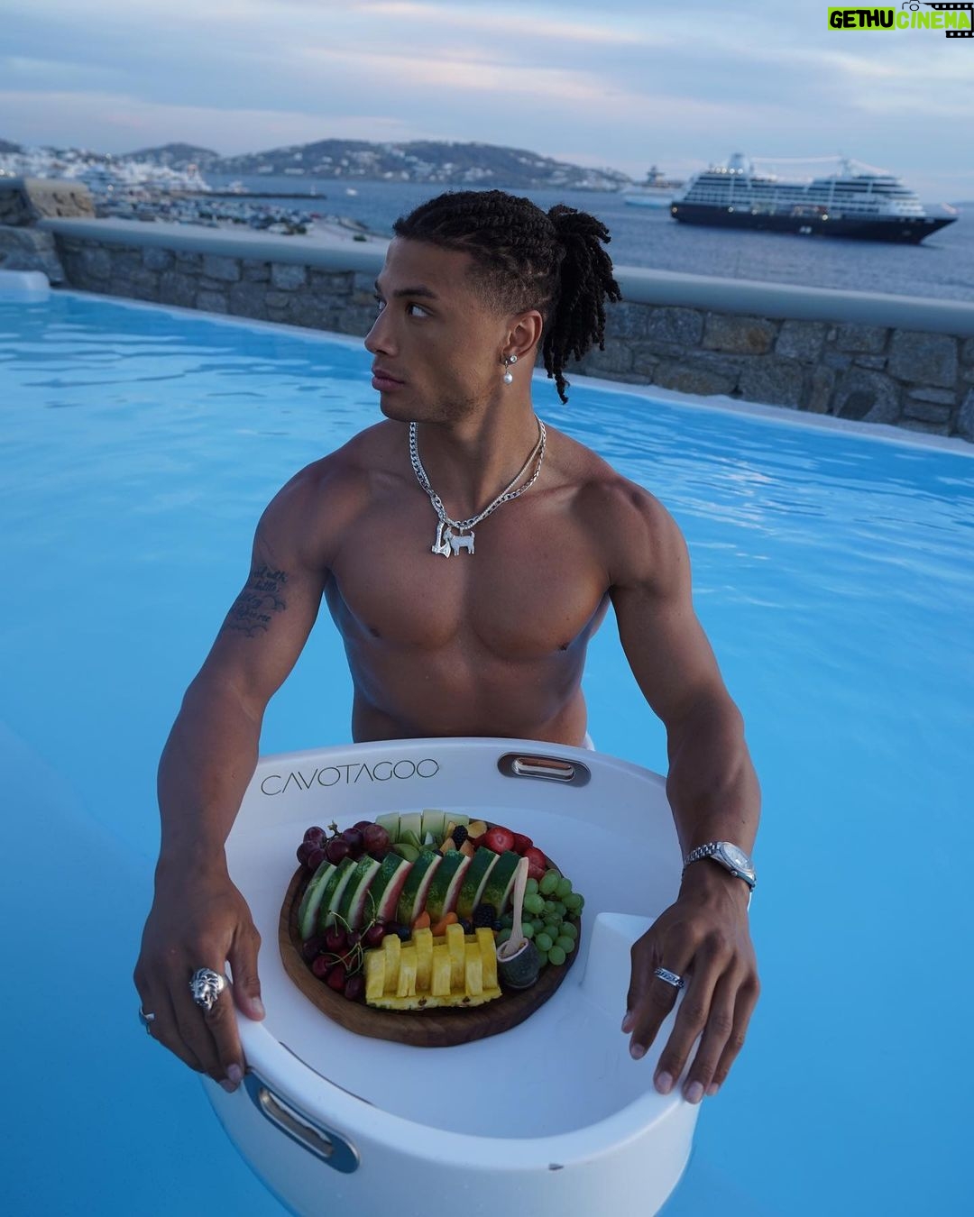 Chase De Moor Instagram - I don’t need love I’m the goat. I just hit the beat and float Mykonos, Greece