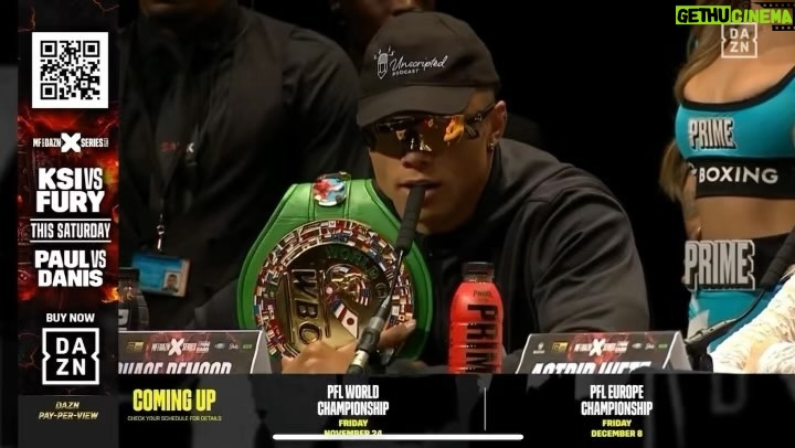 Chase De Moor Instagram - The Champs coming, 24 hours. Watch live on DAZN PPV Manchester, United Kingdom