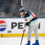 Chase De Moor Instagram - My whole life they told me I’m walking on thin ice, I think picture 3/6 tell everything needed to know about being a hockey player! Thank you for having me @nhlontnt go @seattlekraken ! Seattle, Washington