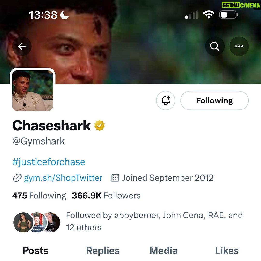 Chase De Moor Instagram - Pretty cool to currently be the face of Gymshark, I mean…Chaseshark 😉🦈 #justiceforchase #gymshark