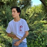 Chase Hudson Instagram – finally touched grass this morning cause my new shirts are now available in @zumiez  stores & online
