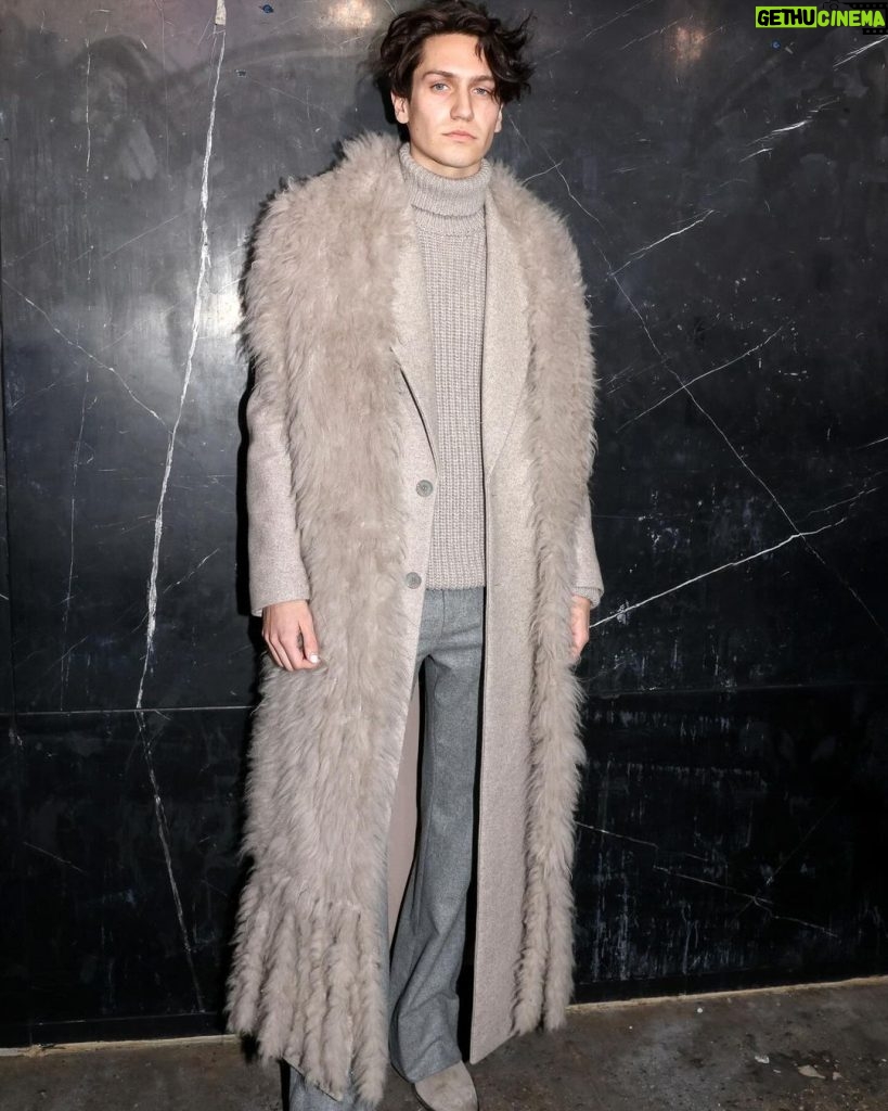 Chase Hudson Instagram - faux fur with the chauffeur New York City