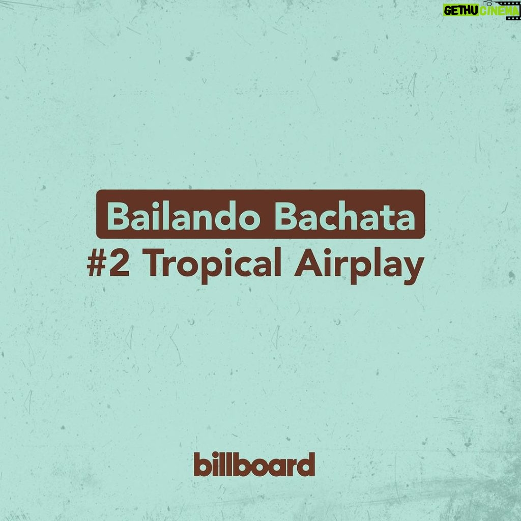 Chayanne Instagram - Estoy muy feliz porque Bailando Bachata sigue en la lista Tropical Airplay y Latin Airplay de @billboard! Agradecido con todos ustedes por el amor y cariño que le han dado a esta canción. Sigan disfrutando y bailando al ritmo de la bachata 🥳