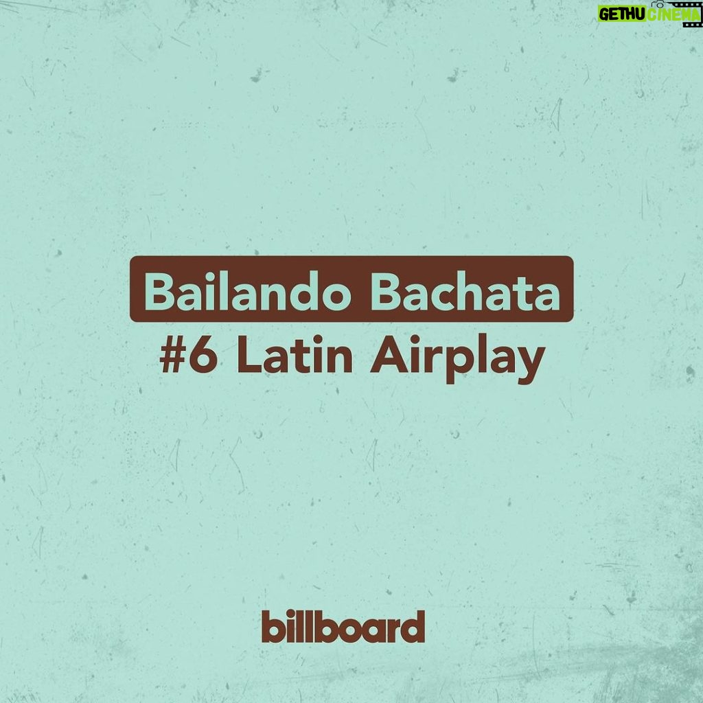 Chayanne Instagram - Estoy muy feliz porque Bailando Bachata sigue en la lista Tropical Airplay y Latin Airplay de @billboard! Agradecido con todos ustedes por el amor y cariño que le han dado a esta canción. Sigan disfrutando y bailando al ritmo de la bachata 🥳