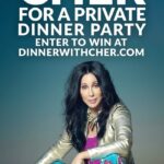 Cher Instagram – 🥂✨I’m hosting an intimate dinner party at my home in Malibu, and I’m inviting one of you to come and join me! Enter to win (link in bio) and don’t forget to tag your +1 in the comments ⬇️

You’ll enjoy drinks by the ocean, photo opportunities, and delightful conversation with yours truly (Airfare and hotel included!).

Your entry will help the charity I co-founded, @ftwglobal in our work to end the mistreatment of wild animals in captivity. Donate $10 or more to help!

Head over to DinnerWithCher.com 🍽️ (or visit the link in bio) and enter to win a night to remember. Malibu, California