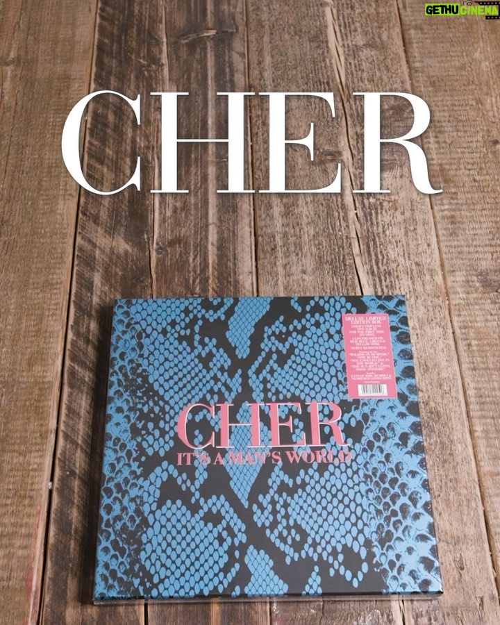Cher Instagram - Available Now - Cher’s It’s a Man’s World (Deluxe Edition), A Celebration Of The Timeless 1995 Album Featuring The Hits “Walking in Memphis” & “One by One”. This Limited-Edition LP Box Contains The Newly Remastered Record And Rare Remixes – Both For The First Time On Vinyl – With 4 LPs On Red, Blue, Green & Yellow Vinyl Plus Two Exclusive, Numbered Lithographs For Retail And The Artist Webstore Respectively. Link in Bio 🔗 🍎🐍✨