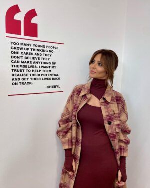 Cheryl Cole Instagram - It was so incredibly special to go back to my centre with the Princes Trust and HRH Prince Charles today. To meet the 8 young people who have been through the most recent ‘Team programme’ and hear how much it’s changed their lives really was so inspiring. The work the Princes Trust do really is so important in helping young people succeed ❤️🌹